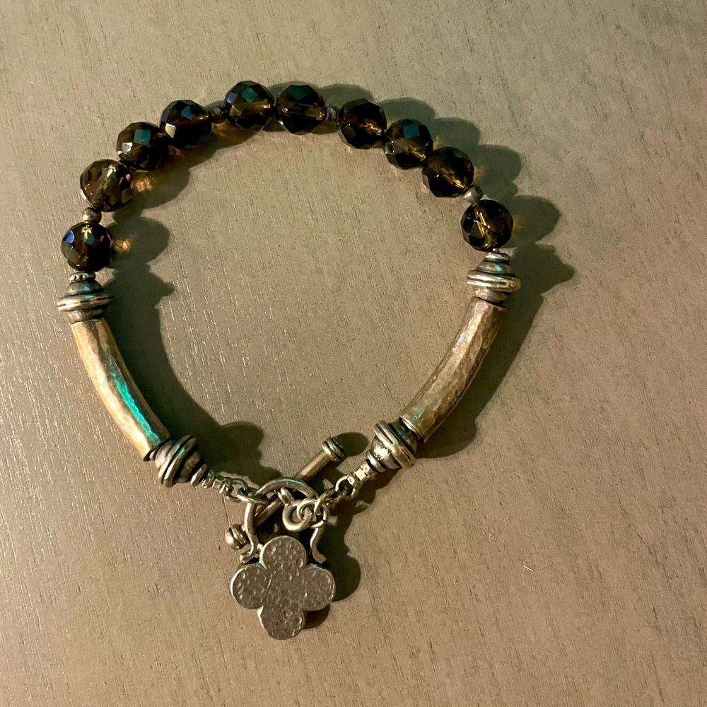 Topaz and Silver Silpada Bracelet